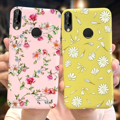 Colorful Flower Case For Huawei P20 Lite Case Shockproof Soft Cover Slim Silicon Bumper For Huawei P20 Lite ANE-LX2 Nova 3E Capa