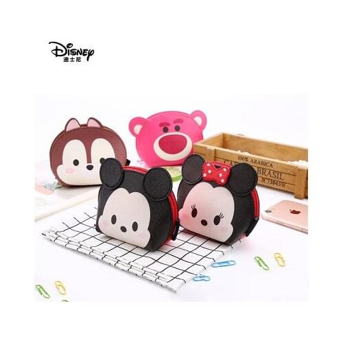 Disney Chip Dale Stitch Lotso Bear Anime Figures Cartoon Product Cosplay Accessories Storage Bag Coin Purse Unisex Gift