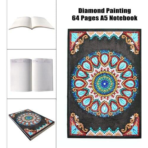 EverShine DIY Mandala Special Shaped Diamond Painting 60 Sheets Students A5 Notebook Diamond Mosaic Kits Bead Embroidery Art