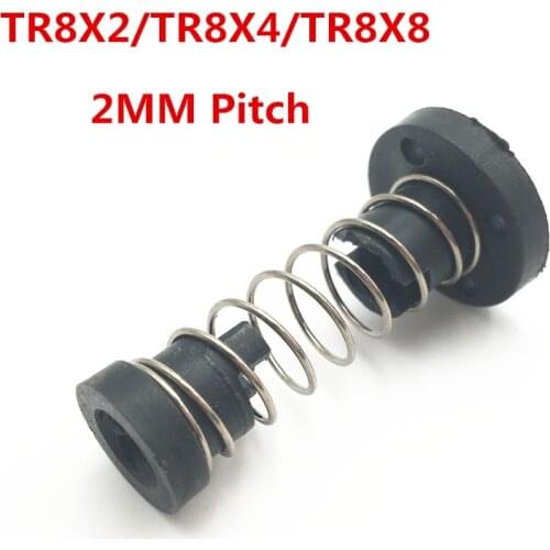Funssor Delrin Anti-Backlash Silent Nut for 8mm T8x8/TR8x2/TR8x4 Lead Screw Trapezoidal ACME lead screw nut