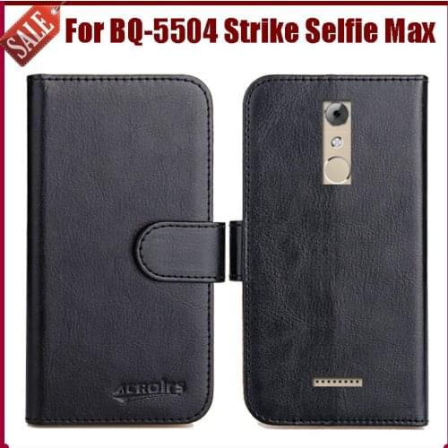 Hot Sale! BQ-5504 Strike Selfie Max Case New Arrival 6 Colors High Quality Flip Leather Protective Cover Phone Bag