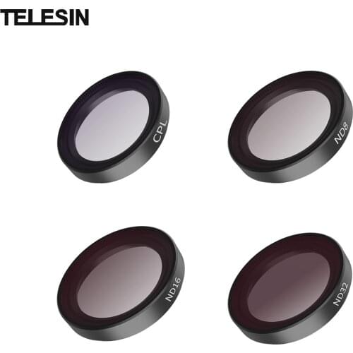 IS-FLT-GO2 Camera Filter Kit 4pcs Filter(CPL+ND8+ND16+ND32) HD Optical Glass Multi-layer Coating Aluminum Alloy for Insta360 GO2