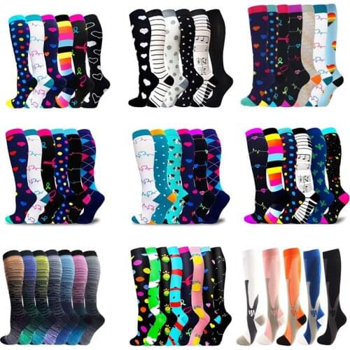 Dropship Compression Socks Wholesale New Golf Soccer Socks Unisex Outdoor Running Cycling Pressure Stockings Fitness Team Socks