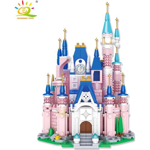 HUIQIBAO 596PCS Princess Palace Castle Building Blocks Friends Series with Girls Figures House City Bricks Set Children Toys