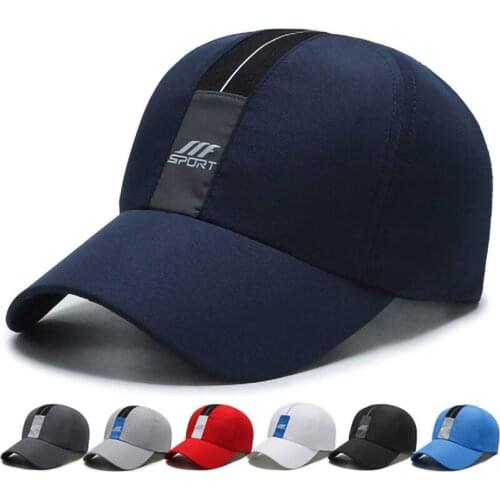 Summer Adjustable Baseball Cap for Men Womens Outdoor Polyester Quick Drying Sun Hat Trucker Student Hat Snapback Peaked Caps