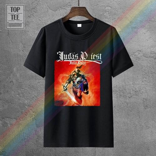 Judas Priest Hero Hero Ver 1 T Shirt (Black) S 5Xl Printed T Shirt MenS Short Sleeve O Neck T Shirts Summer