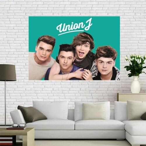 New arrival Custom Union J Canvas Painting Poster Home Decor Cloth Fabric Wall Art Poster for Living Room
