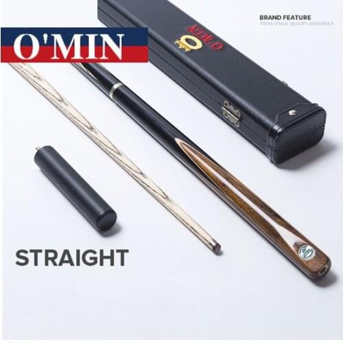 New O'min 3 4 Snooker Cue Stick Billiards 10mm Tips Star Marks Model 3 4 Snooker Cues Case Set China