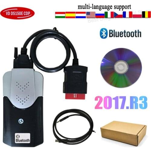VSDTK new vci OBD2 Scanner tool 2016.R0/201503 keygen on CD for delphis New Relay with bluetooth VD DS150E CDP pro plus