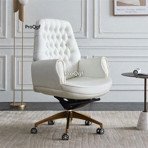 Prodgf 1Pcs A Set Light Luxury Leather Modern Rotate Office Chair