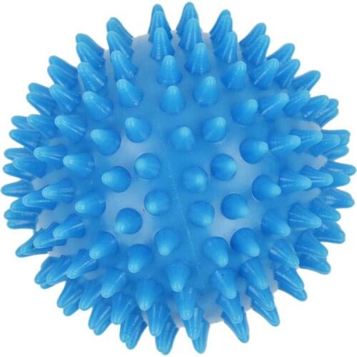 Spiky Massage Ball, Hard Stress Ball 7.5cm for Fitness Sport Exercise (sky blue)