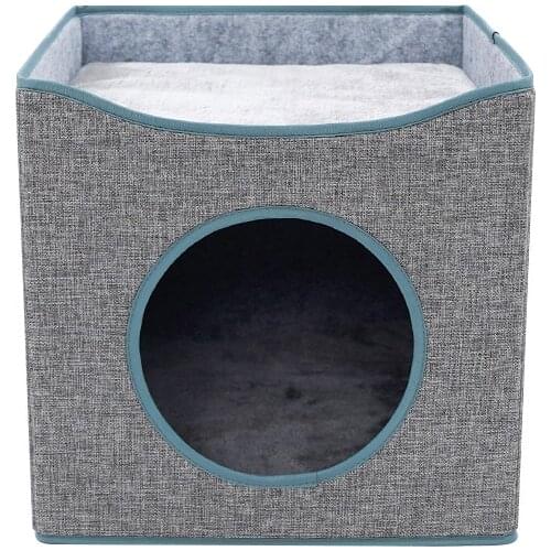 Folding cat nest summer closed deep sleep four seasons universal cat house villa pet cat bed cat mat cat cushion cat kennel