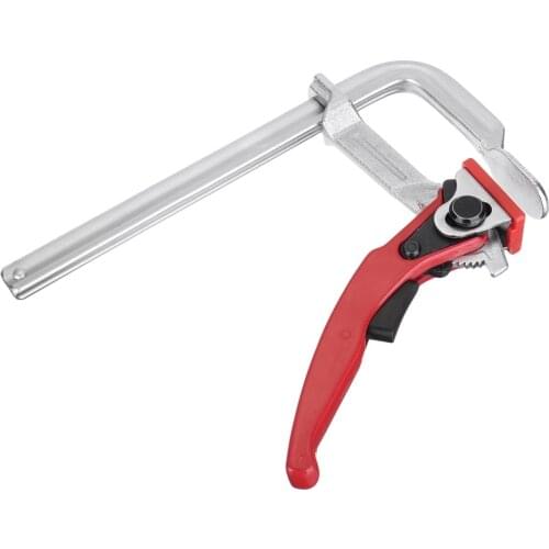 MFT Clamp Heavy Duty Steel Ratcheting F Clamp Bar Adjustable Quick Release for Guide Rail System Woodworking DIY Hand Tool