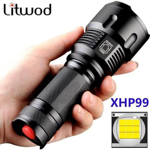 Xhp90.2 9-core High Quality Led Flashlight Cree 18650 26650 AA Battery Torch XHP50 XM-L2 U3 T6 Zoomable Aluminum Alloy Lantern