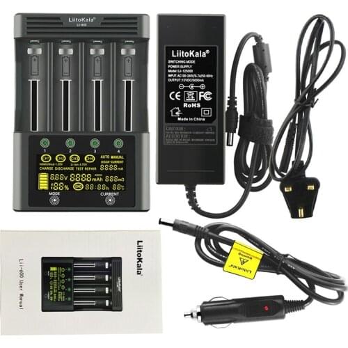 Lii-600 Battery Charger For Li-ion 3.7V and NiMH 1.2V battery Suitable for 18650 26650 21700 26700 AA AAA
