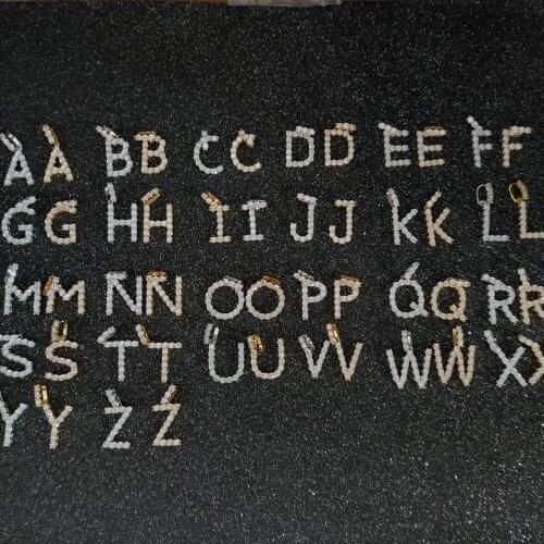 Stainless steel gold plated chilled initials womens Necklace