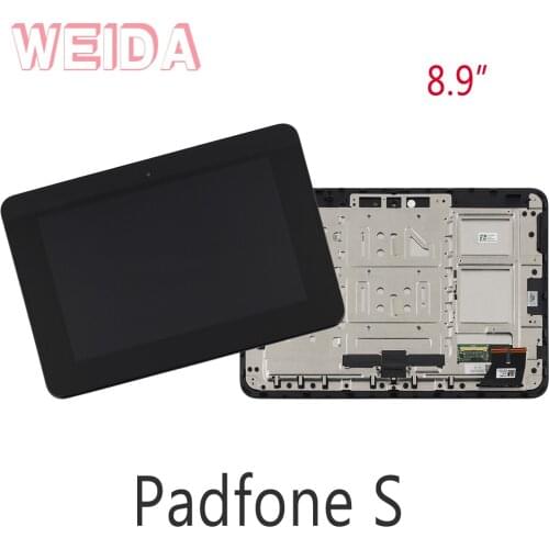 WEIDA LCD 8.9" For Asus Padfone S PF500KL LCD Display Touch Screen Assembly Frame PF500KL