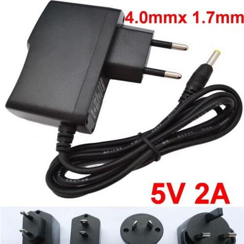 1Pcs high quality DC 5V 2A &2000mA AC 100-240V Converter Adapter Power Supply EU US UK AU Plug DC 4.0mm x 1.7mm