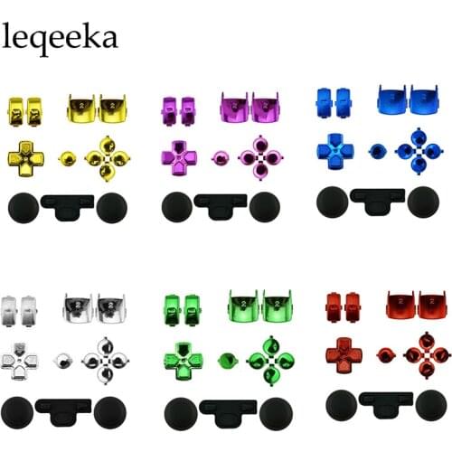 10sets Chrome Dpad L1 R1 L2 R2 Triangle, Circle,For sony PS3 for PlayStation 3 Controller Square and X buttons start/select