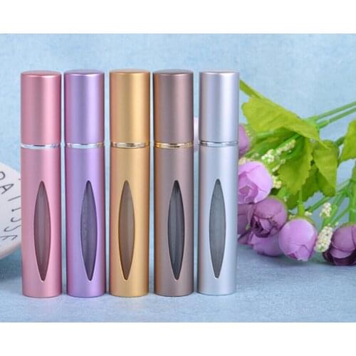100pcs 10ml Aluminum Refillable Perfume Roll On Bottle,Glass Essential Oil Bottle lin2905