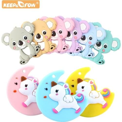 Keep&Grow 2pcs compose Baby Zoon Silicone Teething Toys Teether Nipple Chain Mordedor Bebe Accessories Newborn Oral Care Product