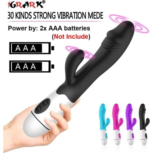 30 Speeds Dildo Vibrator Adult Games Sex Toys for Women Double Rod Vagina Female Masturbation Rabbit Vibrators Erotic Products