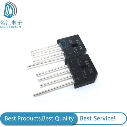 5PCS KBU2510 KBU-2510 25A 1000V rectifier bridge diode new ZIP