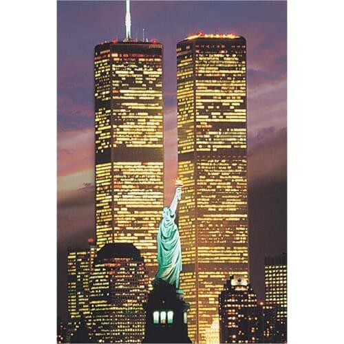 5D DIY diamond Painting Cross Stitch World Trade Center statue full square Round Diamond embroidery mosaic Home Decor Gift