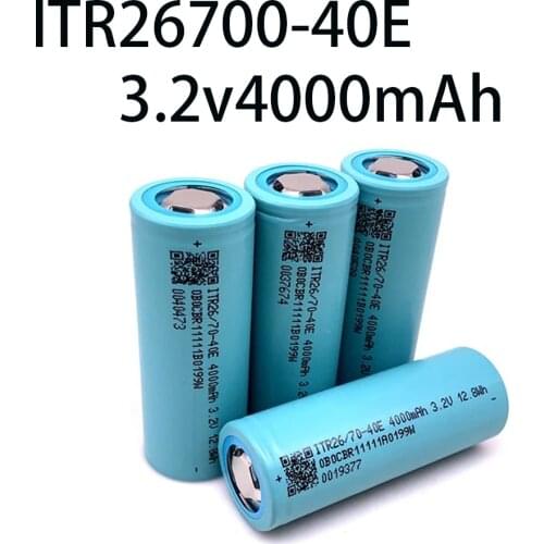 3.2V 26700 4000mAh LiFePO4 Battery 3C Continuous Discharge Maximum 5C High power battery For Electric car scooter Energy storage