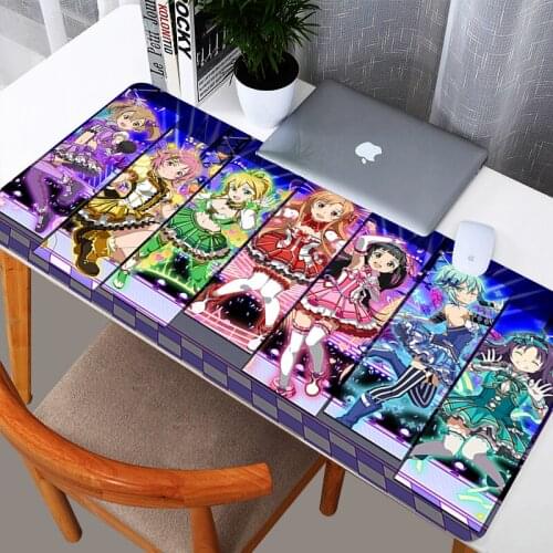 Anime Mousepad Gaming Keyboard Mat Cute Anime Girls Pattern Large Extended Deskmat Size 400mmx900mm Mouse pad Custom