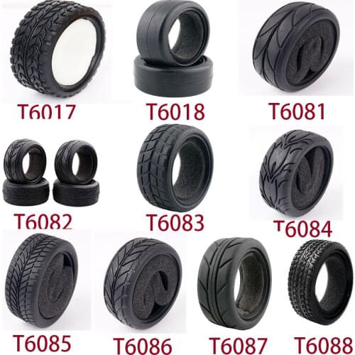 1:10 Scale RC model Car parts On Road 26mm High Grip Rubber Tires Fit HSP HPI HIMOTO REDCAT Racing for 94123/94103/94122