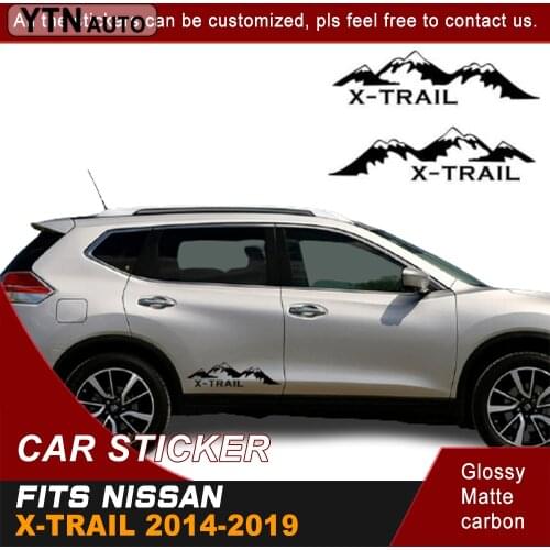 Car Decals For Nissan X-trail 2014-2019 Car Stickers Cool Side Door Extreme Sport Mountain Decals Custom Vinyl Wrap