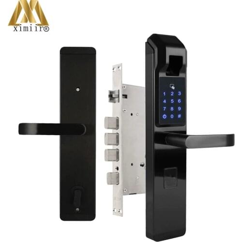 Biometric Fingerprint Door Lock Intelligent Electronic Lock XM-S903 Fingerprint Verification With Password & RFID Unlock
