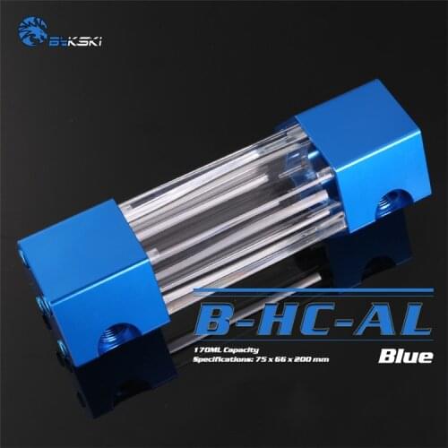 Bykski B-HC-AL Hexagonal Reservoir Tank Metal Cap Blue 160mm 200mm