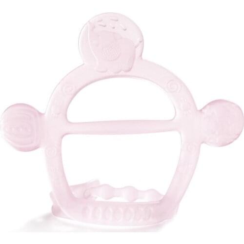 Baby silicone handguard teethers Newborn hand tied mordedor silicone infant teething BPA Free animal teether FDA grade Toy