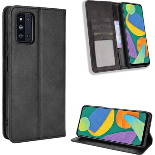 For Samsung Galaxy F52 5G Case Luxury Flip PU Leather Wallet Magnetic Adsorption Case For Samsung F52 F 52 SamsungF52 Phone Bags