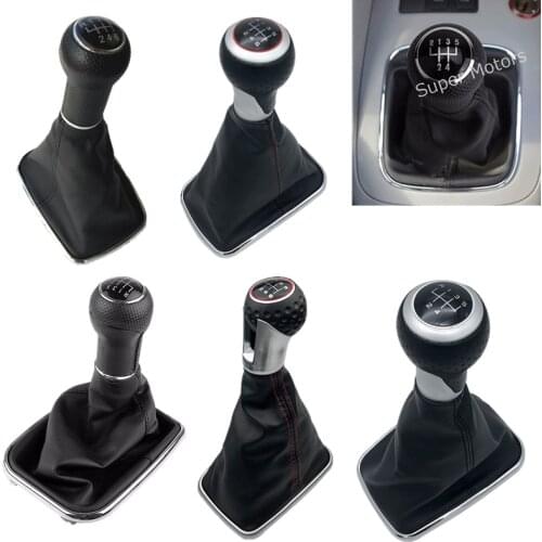 For Volkswagen VW 1999-2004 Golf 4 IV MK4 GTI R32 Bora Jetta 12mm 5/6 Speed Car Gear Shift Knob Lever Shifter Gaitor Boot Case