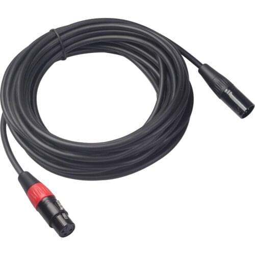 XLR 3 Female to 5 Male Cable for Microphone Amplifier Transfer Line 15 Meter