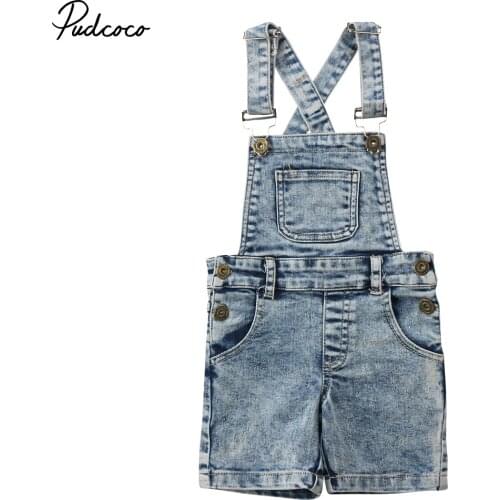 Baby Girls Boys Bib Overalls Kids Romper Shorts Playsuit Outfits Clothes Casual Summer 2018 Fashion Brief New