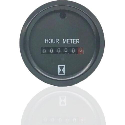 LY-758 Time Counter Hourmeter DC12-36V For Car Marine Boat Tractor Engine AC/DC10-80V