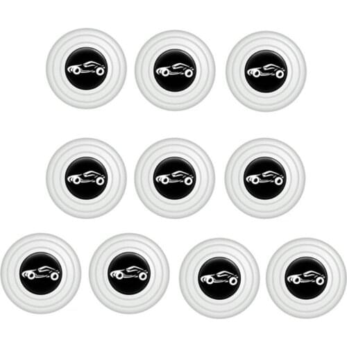 F1CF Set of 10 Car Door Anti-collision Sticker Soundproof and Shock-proof Door Mini Rubber Pad Stickers Buffer