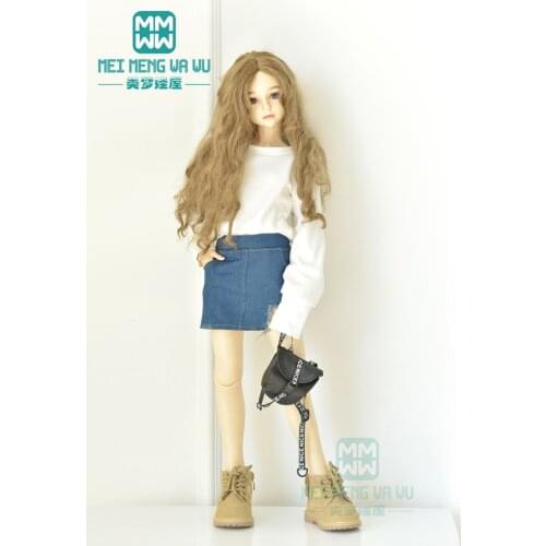 BJD doll clothes fits 1/3 BJD SD doll Casual Sweatshirt and denim shorts
