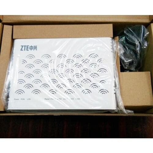 Original 5.0 ZTE ZXA10 F620 GPON ONU , With 4FE + 2voice port, support SIP ,Fiber optic equipment Network Route English version