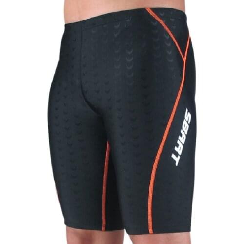 Sharkskin,waterproof,chlorine resistant men training swimming trunks Jammers shorts men swimwear tight pants
