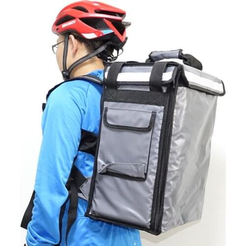 PK-33AG: Hot Food Transportation Bag, Catering Delivery Bag for Meal, Top Loading, 13" L x 9" W x 18" H