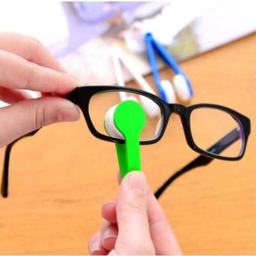 Portable Multifunctional GlassesCleaning Wipe Double-sided Glasses Brush Microfiber Glasses Cleaner Cleaning Tool Neat And Clear