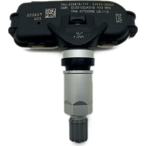 1pcs TPMS 52933-3X300 For Hyundai Elantra C-Green For Kia Pride Rio 2019 433Mhz Tire Pressure Monitor Sensor System 52933-3X300