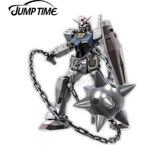Jump Time 13 x 11.3cm For Gundam RX-78-2 BO2 Car Stickers Vinyl Material Anime Decal Graphics Waterproof Windshield Trunk Decor