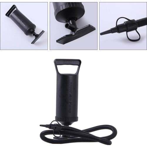 Premium Quick Hand Pump, Portable Double Air Pump for Inflatables, Air Mattress Bed, Swimming Ring Inflator with 3 Nozzles