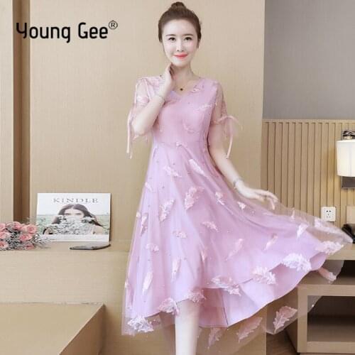 Платья для полных Young Gee China At AliExpress
